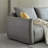 Gray 100% Polyester Modular Sofa cushion couch-129680274