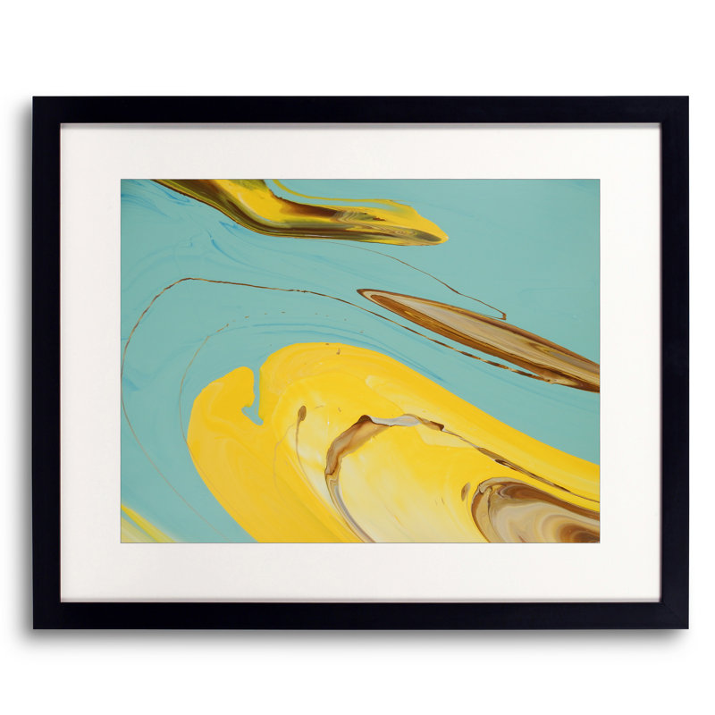 Will Birdwell " Sun Bubble 2 " by Will Birdwell, Black Framed Paper, 16" H x 20" W