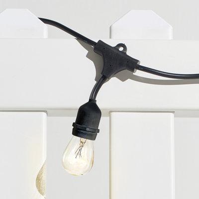 Ambience Pro Indoor/Outdoor Hanging Incandescent 11-Watt S14 Bulb String Lights