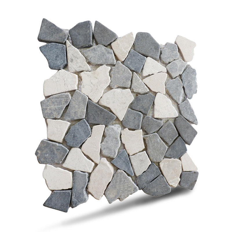 Montana 11.4" x 11.4" Natural Stone Random Mosaic Wall & Floor Tile, Awan Random