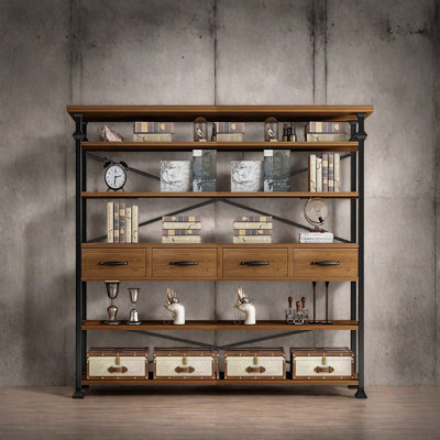 Bibliothèque rétro tendance