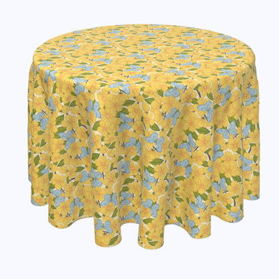 Zachary Floral Round Tablecloth