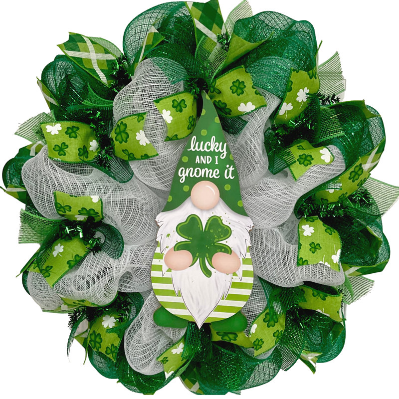 Couronne de la Saint-Patrick Lucky And I Gnome It