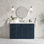 ARIEL Kelly 54 Single Sink Bathroom Vanity with Carrara Quartz Top