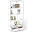 Vitrine avec tablette en verre, 2 tiroirs et lumière DEL-1204914746