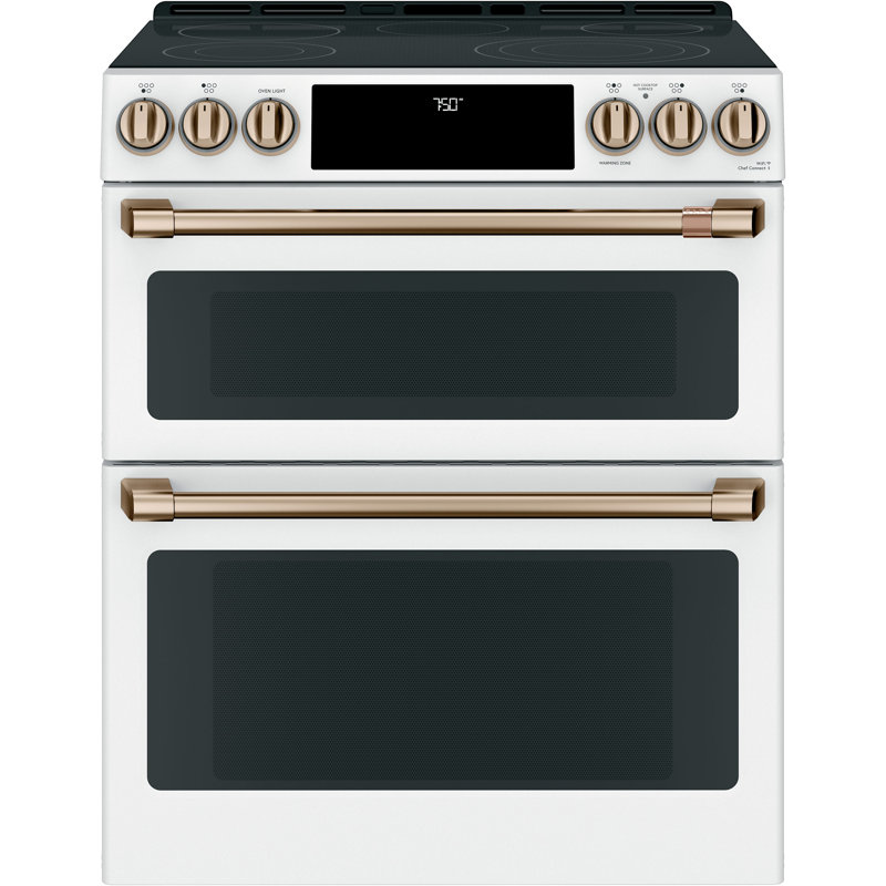 Front Control Electric Range Handle Kit, Brushed Bronze