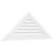 Triangle Surface Mount Functional Standard Frame PVC Gable Vent 11/12 Pitch-59808045