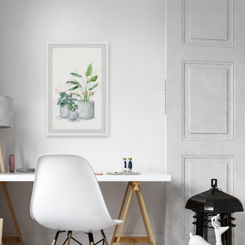 «Blooming Houseplants II», reproduction encadrée, H 18 po x l 12 po x P 1,5 po