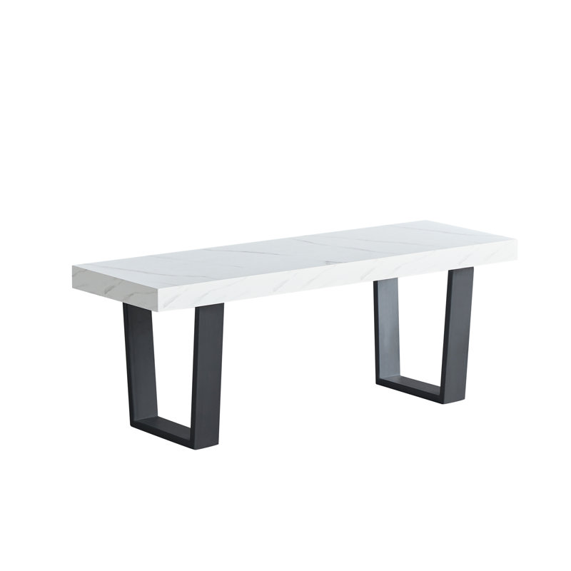 Aarvi 4 - Person Dining Set, 6 Pieces: Table, Bench, 4 Chairs