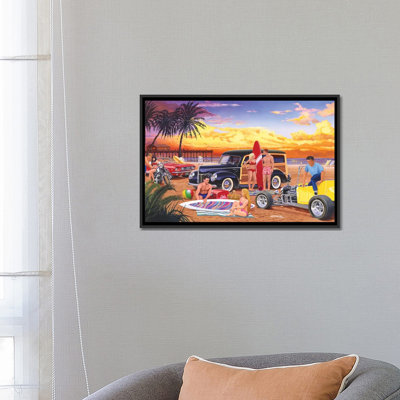 «Woody Beach» par Bruce Kaiser, impression sur toile tendue