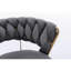 Ensemble de 2 tabourets de bar, revêtement en velours gris, piètement et repose-pieds, hauteur réglable, design élégant, couleurs variées, pivotants et réglables en hauteur, option d'assise moderne