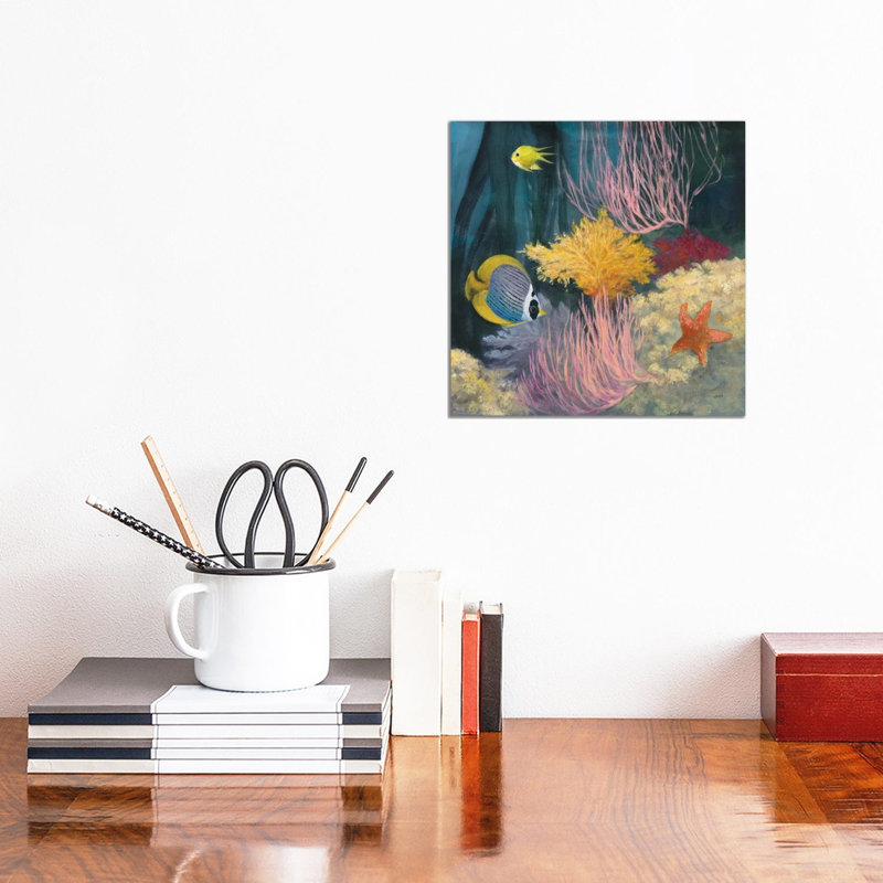 Coastal Reef II by Julia Purinton - Wrapped Canvas Painting, 30.48 cm H x 30.48 cm W