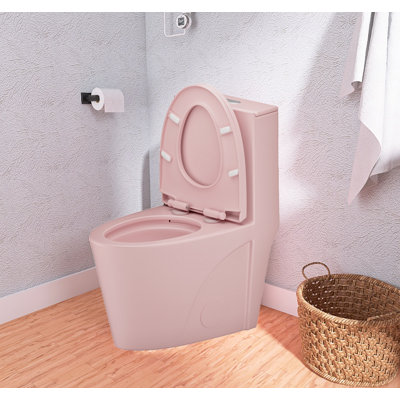 1.1/1.6 GPF Dual Flush Toilet, Comfort Height Elongated One Piece, Soft Close 1000g Map Flushing, Water Saving Floor Mounted