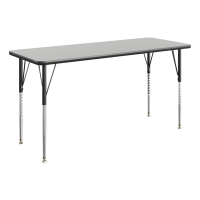 Commercial Adjustable Height Rectangular Activity Table-Standard Legs