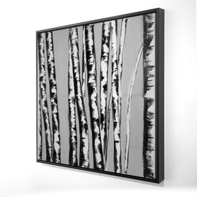 Bouleaux, reproduction sur toile