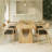  Modern Burlywood Rectangular Solid Wood Dining Table-774601728