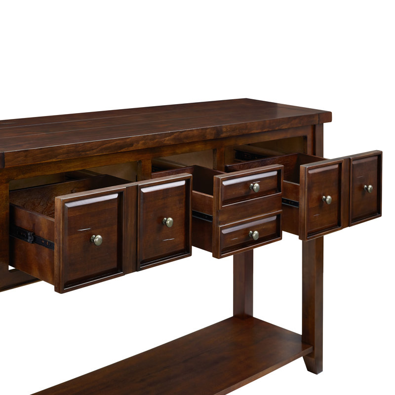 Console Ordway, Acajou rustique