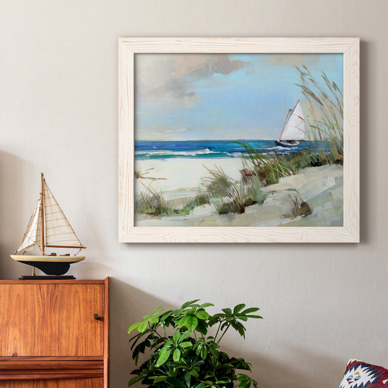 Midnight Breeze - Peinture sur toile encadrée, Blanc, H 20 po x l 17 po x P 1,5 po