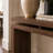 60'' Antique Brown Farmhouse Console Table - Retro Wooden Entryway Table with Double Board Suspension Design, Solid Wood & MDF-129434227-129434231-129434235