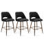 Tabouret de comptoir rembourré H 26 po Berneta-1152432451-1186250879