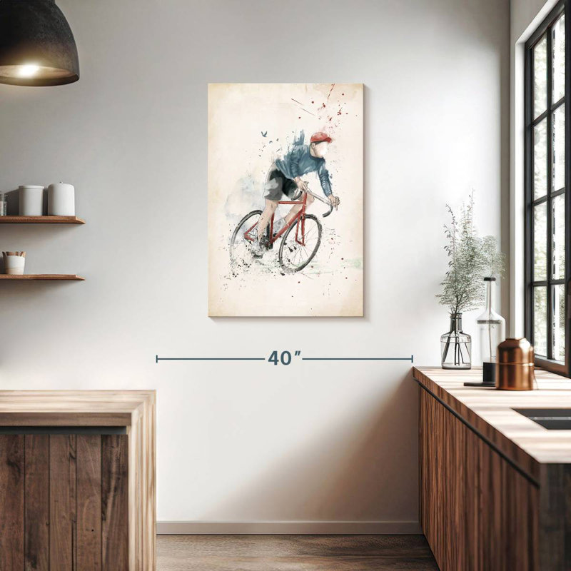 Mehar «I Want To Ride My Bicycle», H 36 po x l 24 po