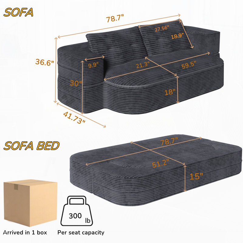Sofa, Dark Gray
