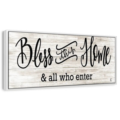 Plaque murale «Bless This Home»