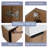 19 " W Wall Mounted Wall Mounted 1 Single Vanity Bathroom Vanity With Ceramic Top