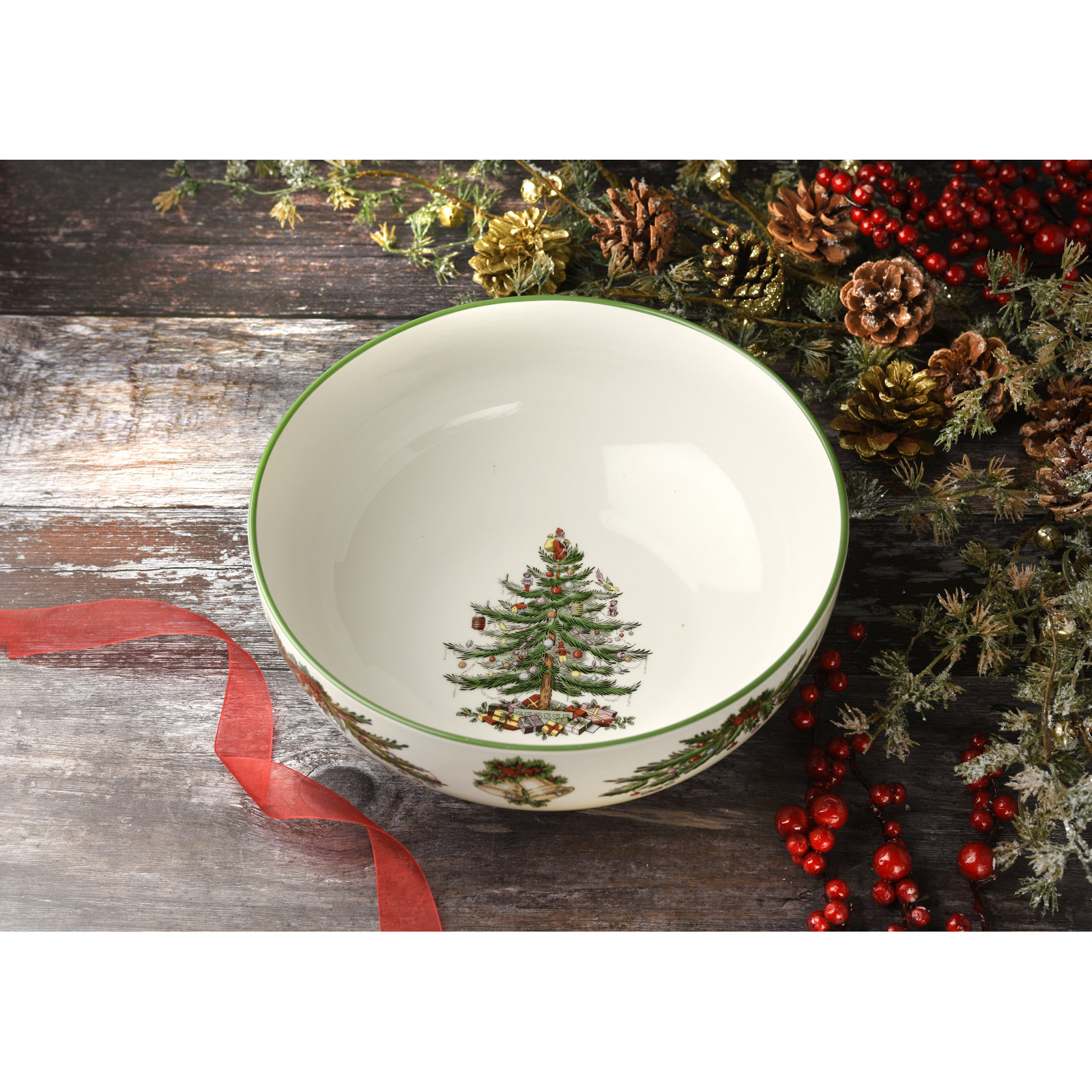 Spode Christmas Tree Round Bowl 10"