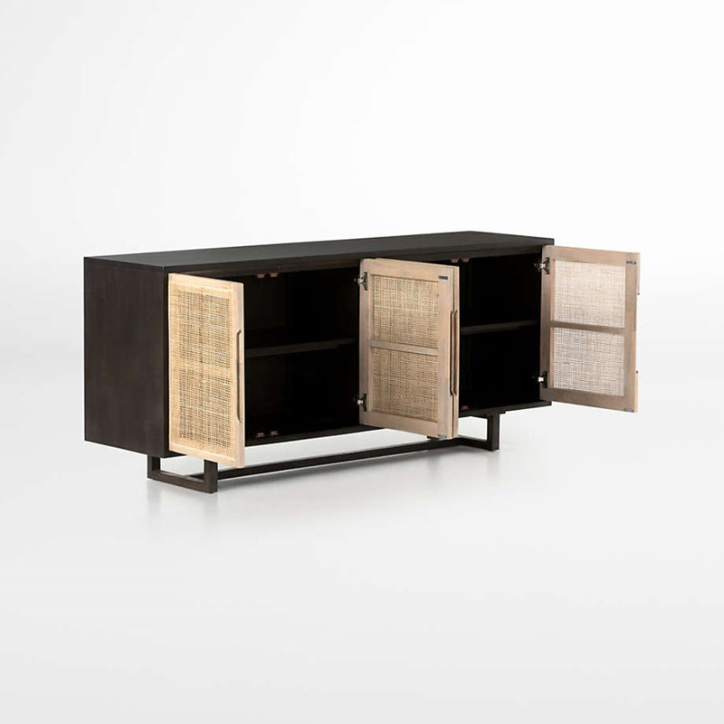 Buffet en bois massif 71,5 po