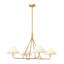 4-Light Cone Shaded Chandelier 
