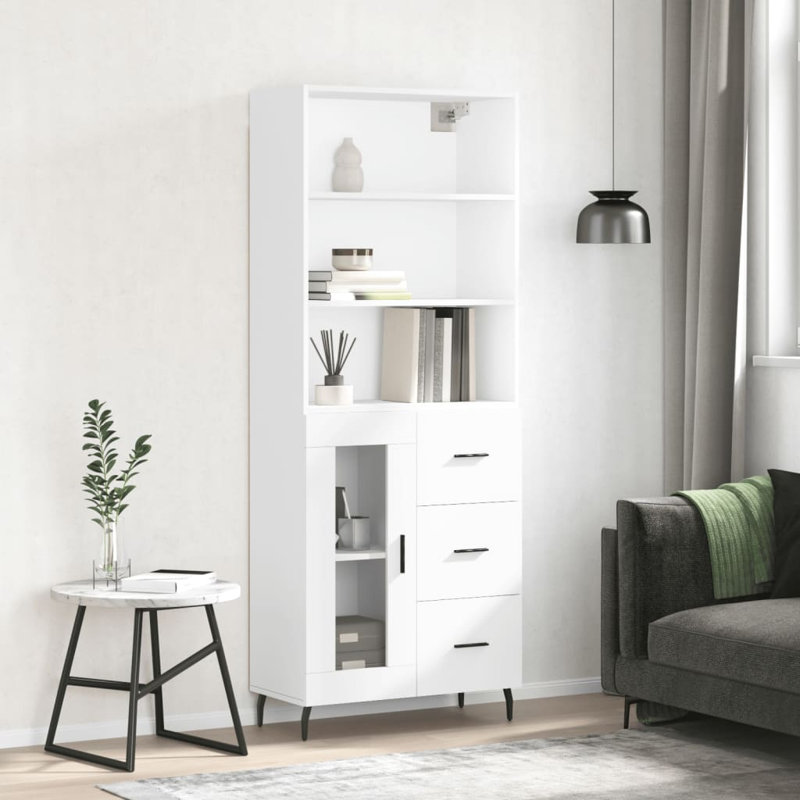 180cm H x 70cm W Standard Bookcase, White