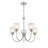 Wentzel 5 - Light Steel Dimmable Chandelier