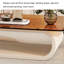 Simple light luxury oval glass coffee table-105170397