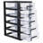 Desk Organizer With Drawer 5 Layers Desktop Storage Organizer Transparent Desk Storage Box Plastic Makeup Organizer For Craft Cosmetics Sundries