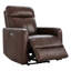 Fauteuil inclinable électrique en cuir véritable Leena-110525907