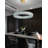 Raimes 32In Gold Ring Chandelier Modern Led Crystal Chandelier for Living Room