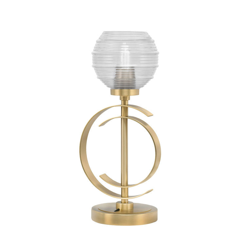 56-5-1-Light Table Lamp, Clear, Brass