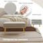 Banc de rangement rembourré en velours Ebern Designs