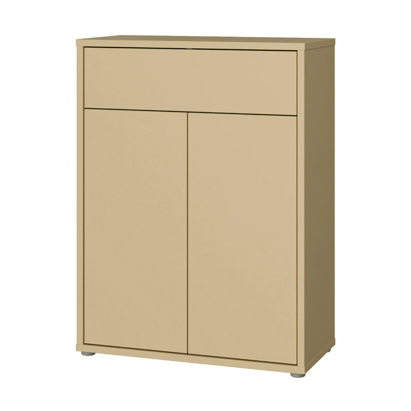 Sabih 9 Pair Shoe Storage Cabinet, Cream