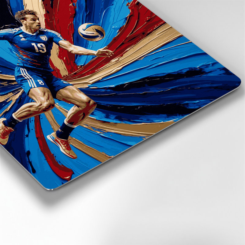 Art mural en métal Sports Handball, H 16 po x l 16 po x P 0,05 po