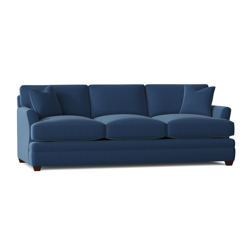 Harriss Upholstered 91'' Sofa, Classic Indigo Denim