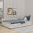 Upholstered Platform Bed With USB And Drawers-1646580958