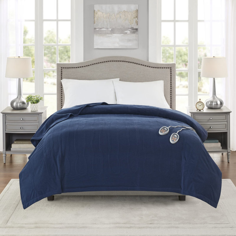 Couverture chauffante en peluche, Double