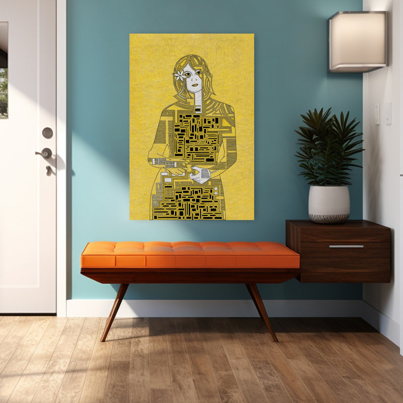 Art contemporain contemporain abstrait, H 48 po x l 32 po