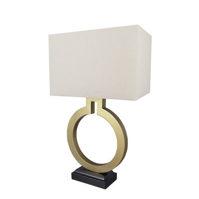 Lampe de table dorée 27 "