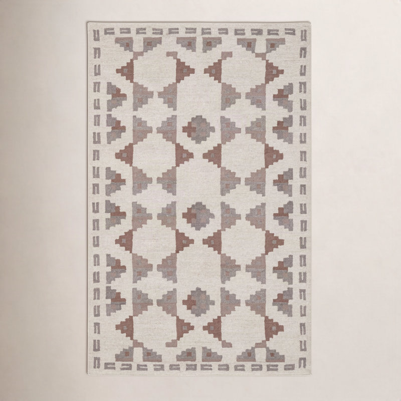 Tapis rectangulaire en laine Elsey, Rectangulaire 3 pi x 5 pi