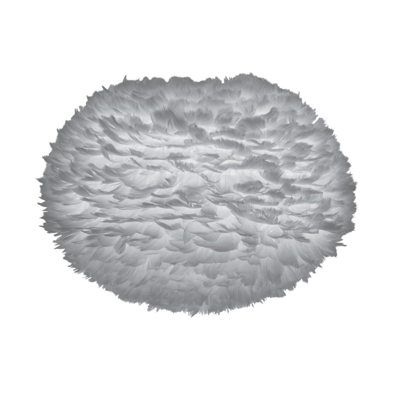 Abat-jour fantaisie 1 lumière Eos, H 15,70 po x l 23,60 po, Gris clair