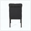Ensemble de chaises de salle à manger touffetées à roulettes, idéal pour une utilisation quotidienne dans la salle à manger