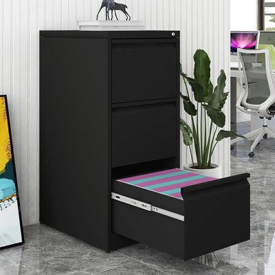 Classeur vertical à 3 tiroirs avec serrure de bureau Office